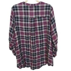 Torrid Plaid Flannel Christmas Holiday Button Up